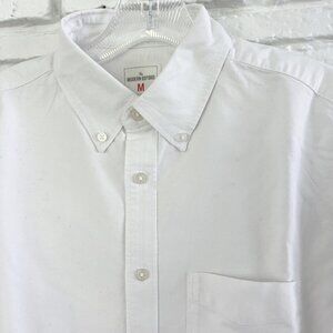 Gap Men's Long Sleeve Oxford Shirt Size L Bright White